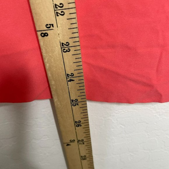 Savvi Coral Pink Flapper Short Sleeve Wrap Open Back Top - Picture 8 of 8